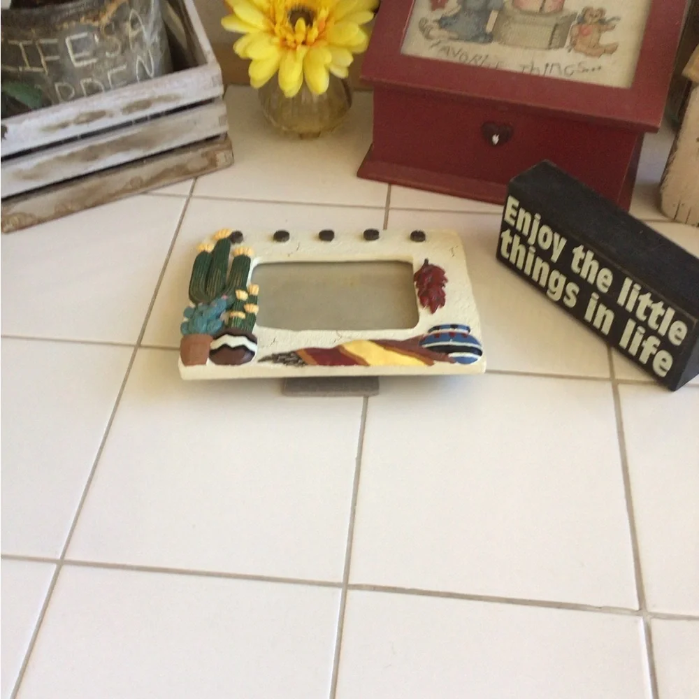 Southwestern Accents Ceramic Photo Frame